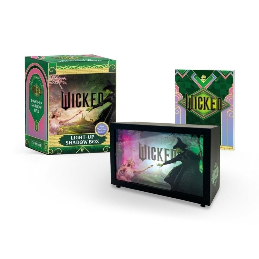 Running Press - Wicked  Light-Up Shadow Box   Plays Defying Gravity - H245z